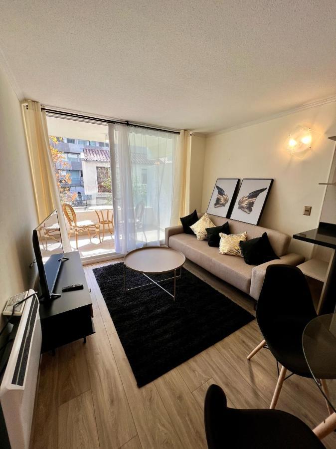 Estupendo Depto 1 Dormitorio En Nunoa 산티아고 외부 사진